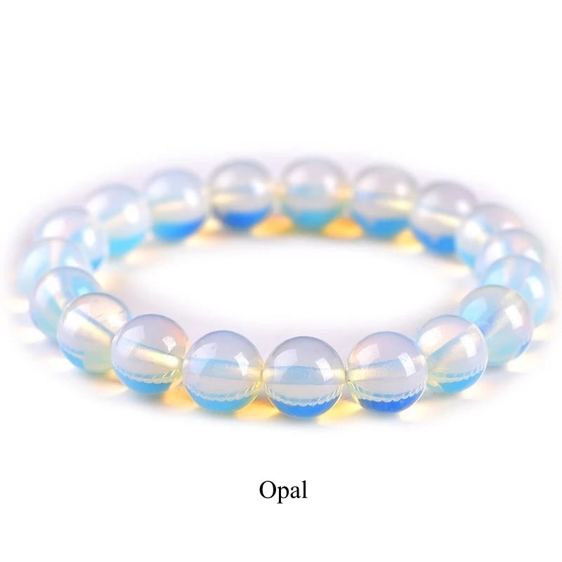 Carmiora Naturstein-Quarz-Heilperlen-Armband