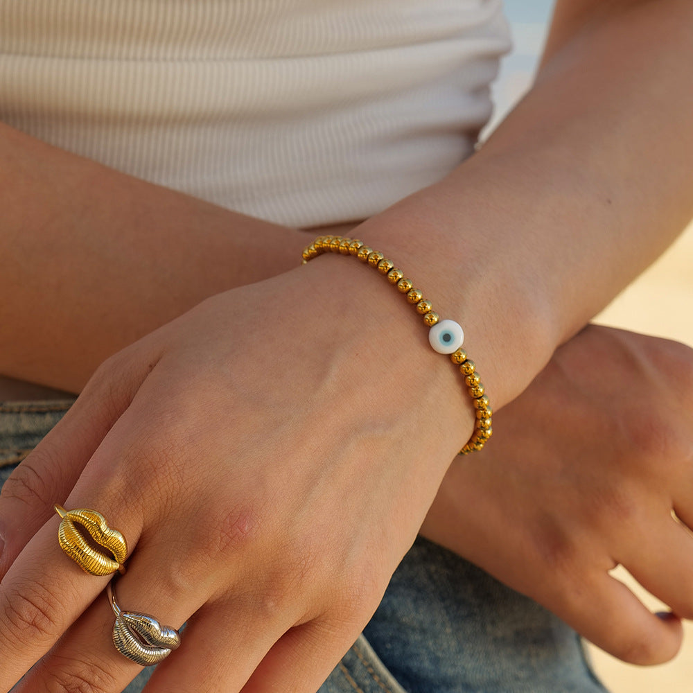 Perlenarmband mit bösem Blick