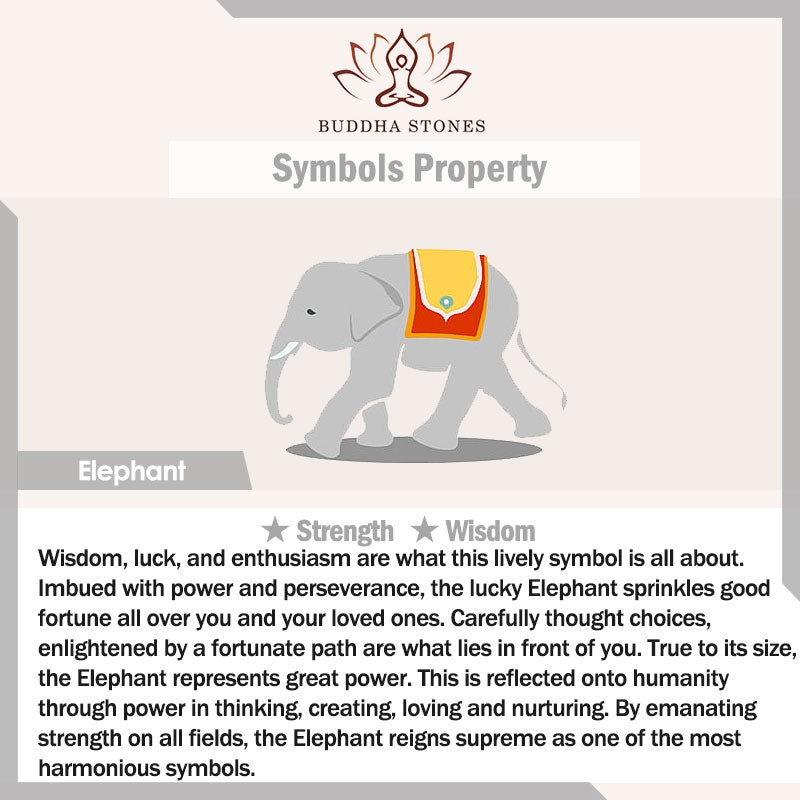 Carmiora natürliches Achat-Elefant-Buddha-Hoffnungsarmband
