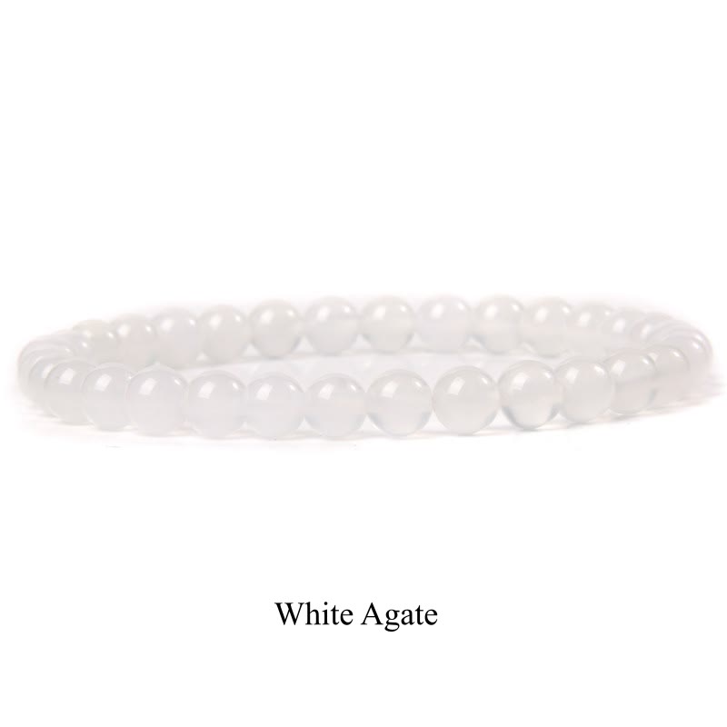 Carmiora Naturstein-Quarz-Heilperlen-Armband