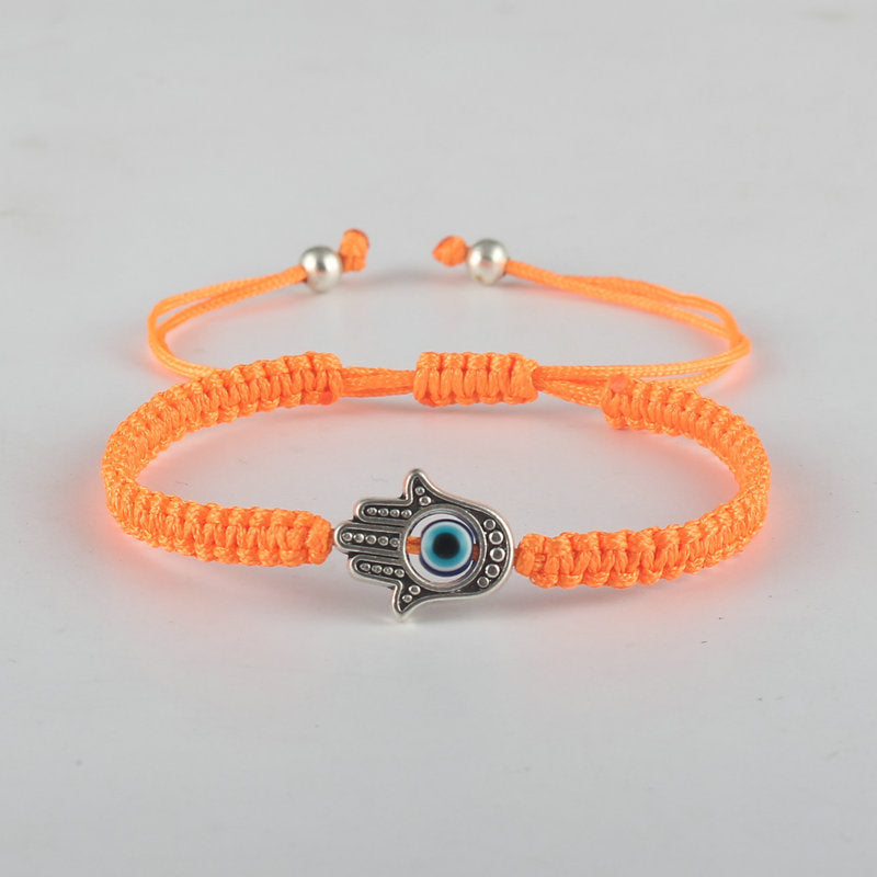 Handgefertigtes Carmiora-Armband mit Hamsa-Symbol, Schutz und Glück