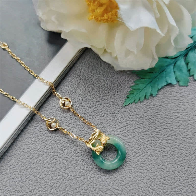 Carmiora Cyan Jade Koi Fisch Heilharmonie Armband