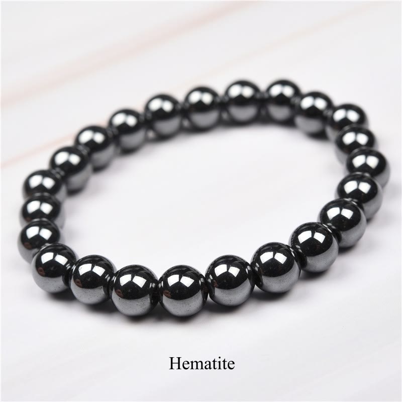 Carmiora Naturstein-Quarz-Heilperlen-Armband