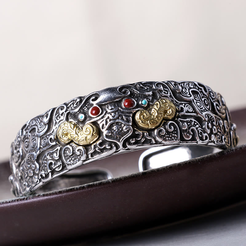 Carmiora FengShui Gravur PiXiu Segen Armband Armreif