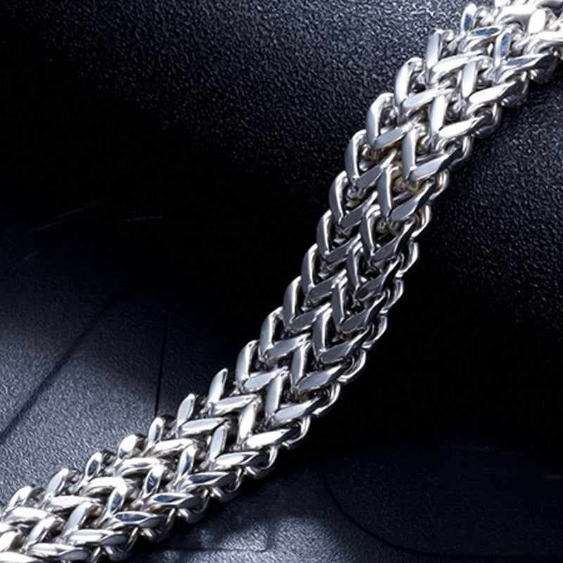 Carmiora Fischschuppen-Armband mit magnetischer Schnalle, Titanstahl, Balance-Armband