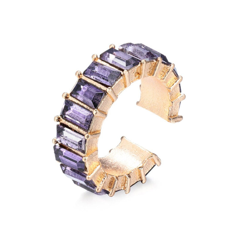 Stapelbare Ohrclips mit Zirkonia und Ohrknorpel-Manschetten