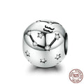 Charm-Anhänger für Armband aus Sterlingsilber mit 12 Sternbildern und Sternzeichen