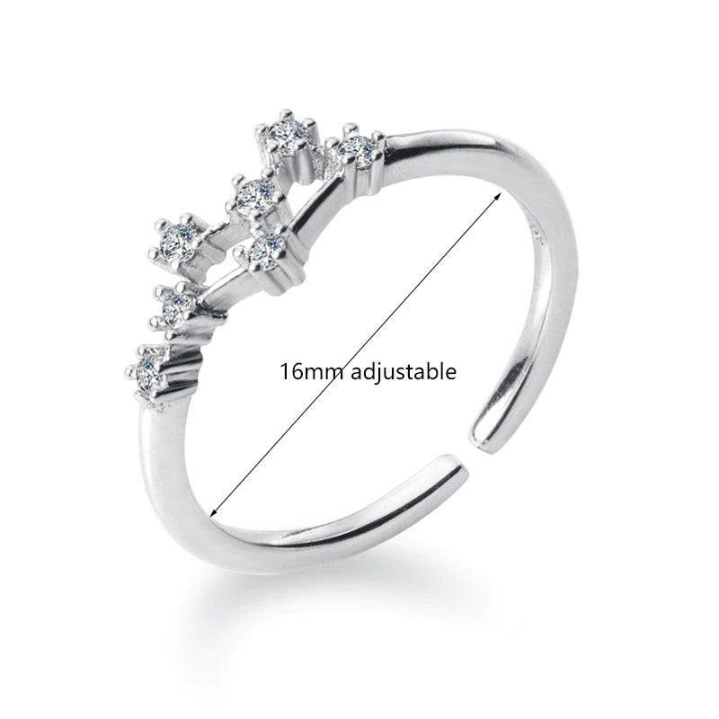 Zirkonringe mit den 12 Sternbildern und Sternzeichen