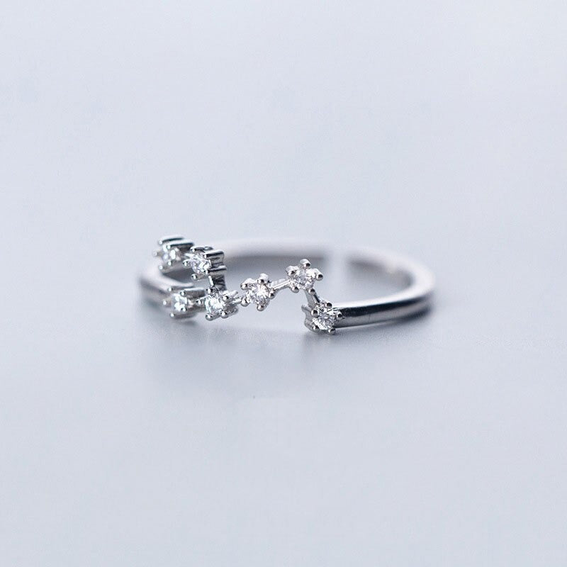 Zirkonringe mit den 12 Sternbildern und Sternzeichen