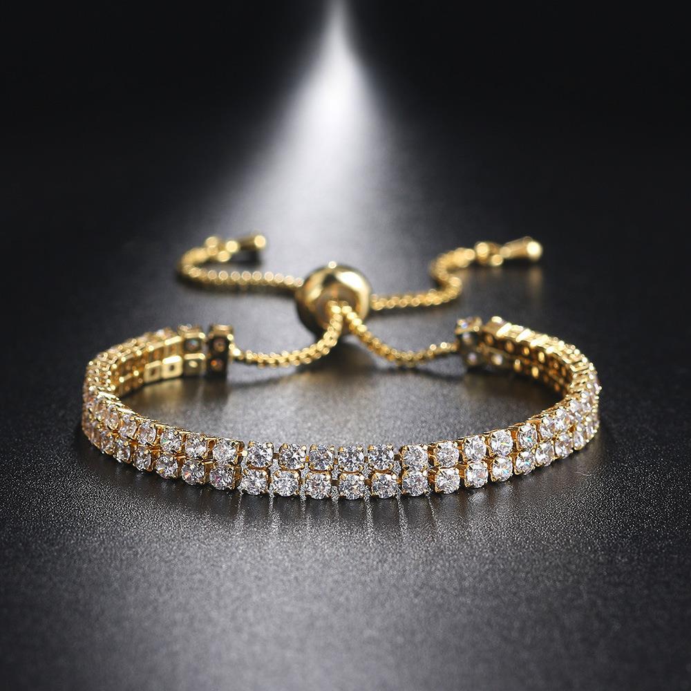 Doppelreihiges Zirkonia Armband