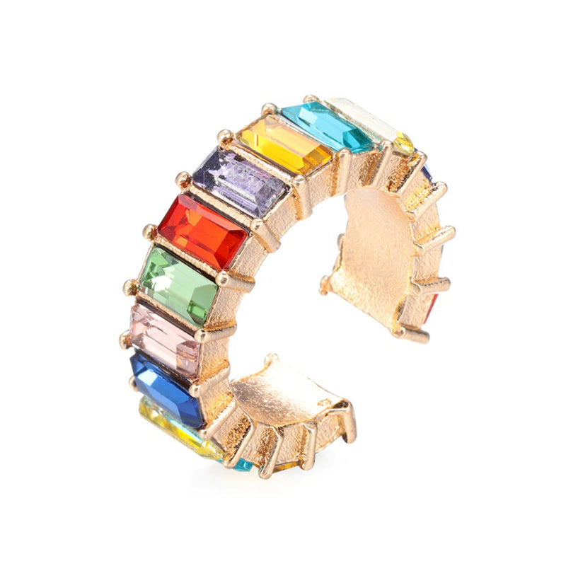 Stapelbare Ohrclips mit Zirkonia und Ohrknorpel-Manschetten