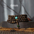 Carmiora 108 Mala Perlen Nha Trang Agarwood Türkis Gebet Meditation Armband Mala