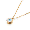 18 Karat Halskette mit bösem Blick