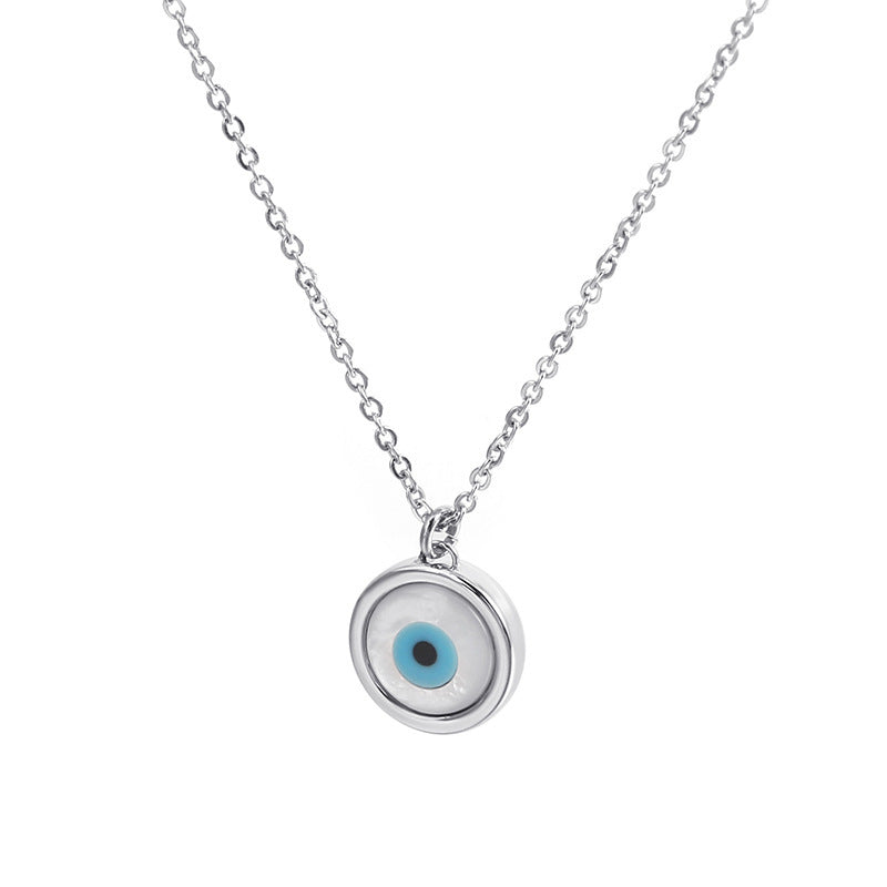 18 Karat Halskette mit bösem Blick