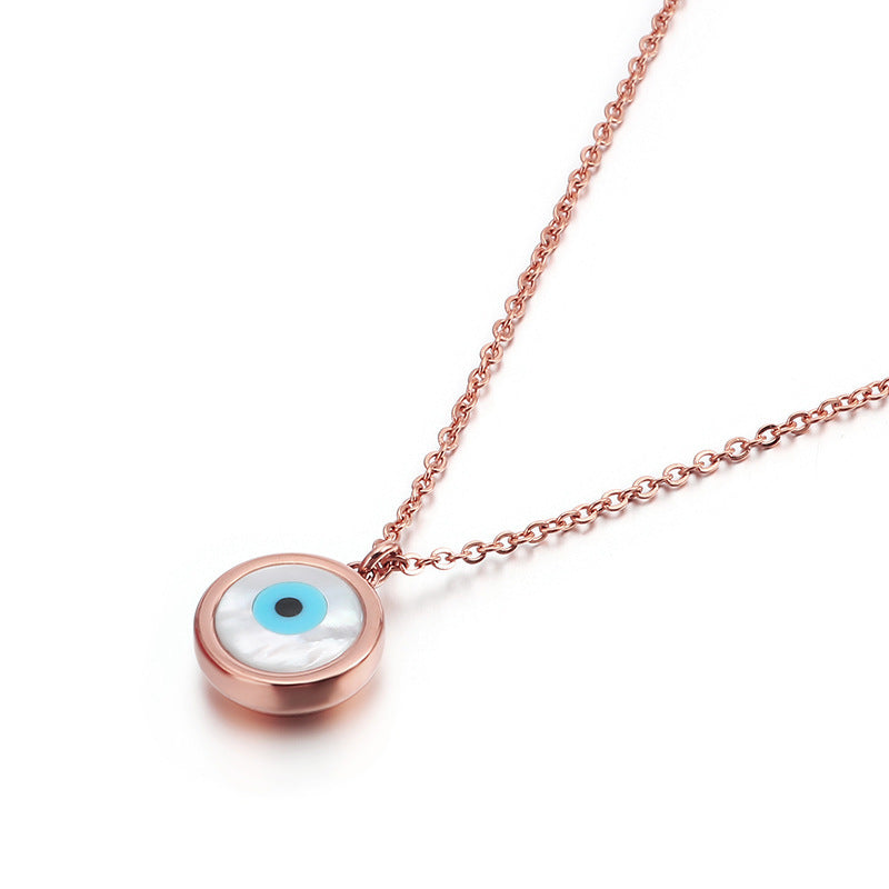 18 Karat Halskette mit bösem Blick