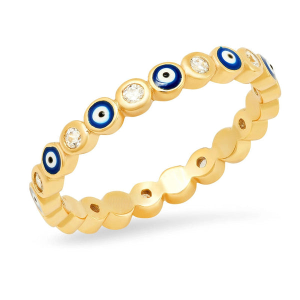 Stapelbarer Ring „Böses Auge“