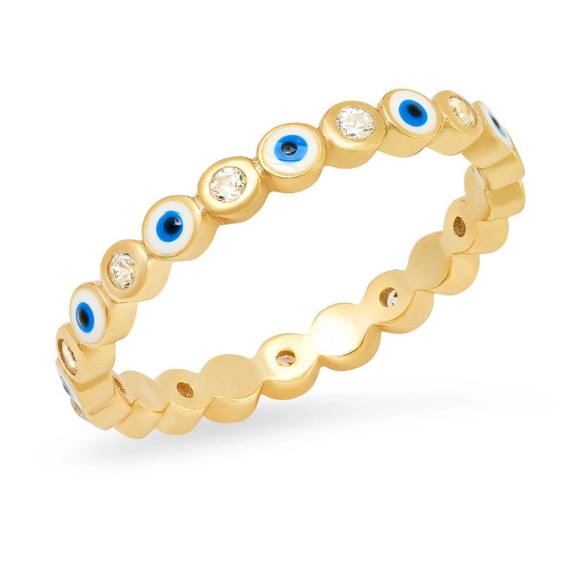 Stapelbarer Ring „Böses Auge“