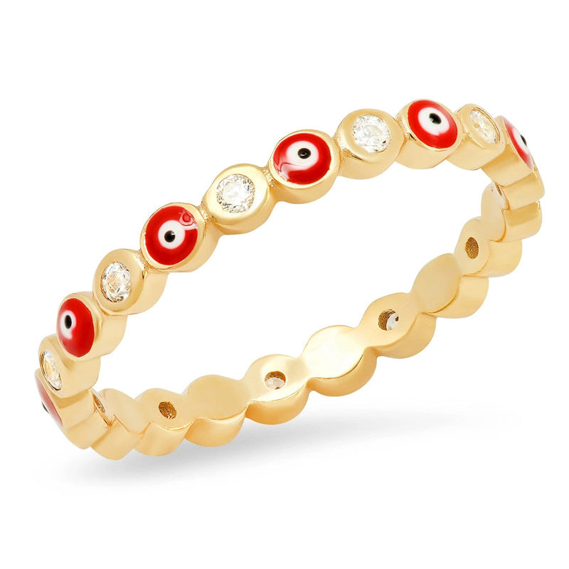 Stapelbarer Ring „Böses Auge“