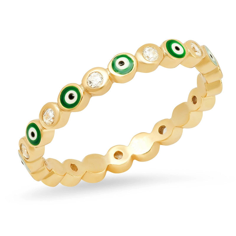 Stapelbarer Ring „Böses Auge“