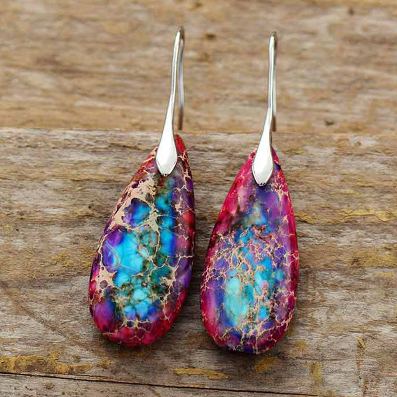 Carmiora Kaiserstein-Kristall-Glücksohrringe