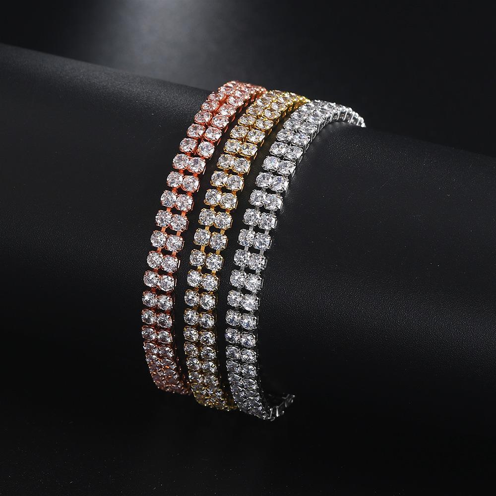 Doppelreihiges Zirkonia Armband