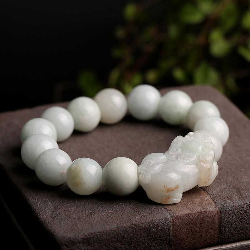 Carmiora Fengshui Reichtum Wohlstand Jade PiXiu Glücksarmband