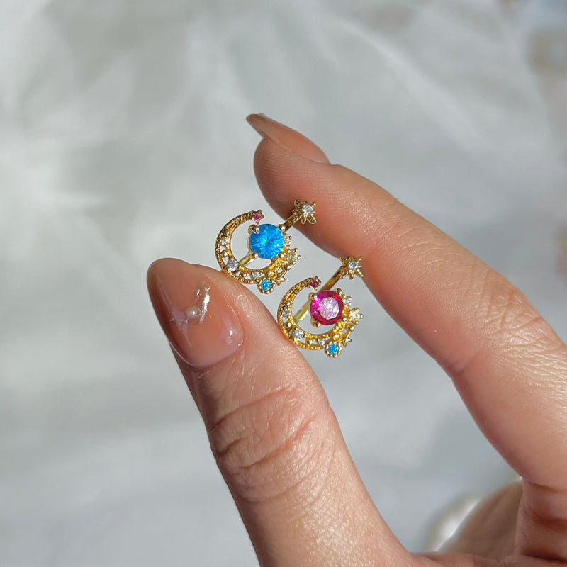 Rosa Mond- und Sternring - Jodie