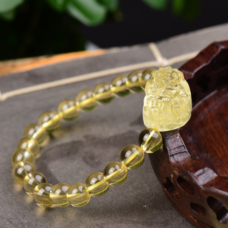 Carmiora FengShui Citrin PiXiu Reichtumsarmband