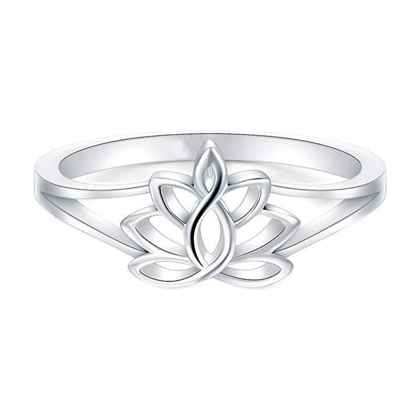 Carmiora Natürlicher Lotus-Symbol-Erleuchtungsring