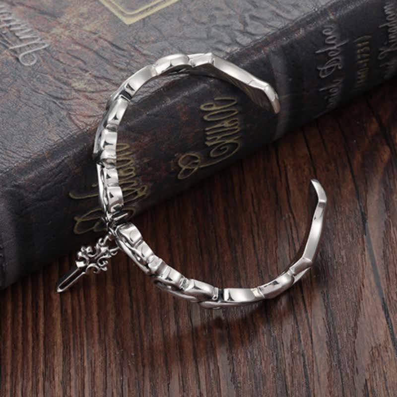 Carmiora-Kupfer-Balance-Armband im Wikinger-Stil mit gedrehtem Flechtmuster
