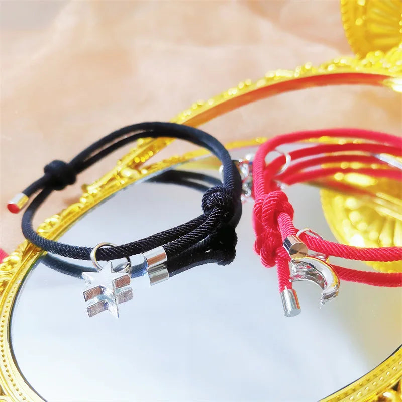 Unisex Nautisches Seilarmband - Freundschaftsarmband mit Fisch- und Sternanhängern