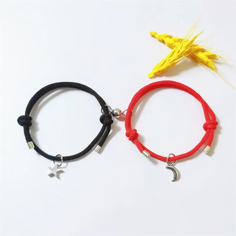 Unisex Nautisches Seilarmband - Freundschaftsarmband mit Fisch- und Sternanhängern