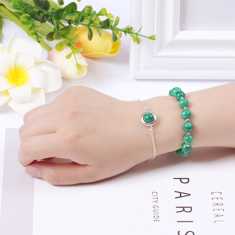 Carmiora Sun Stone Erdbeerquarz Kristall Positives Armband