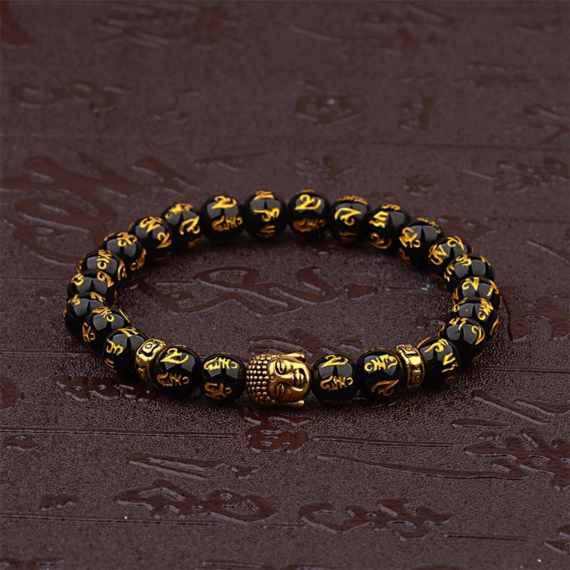 Carmiora tibetisches Buddha-Mantra-Amulett-Armband