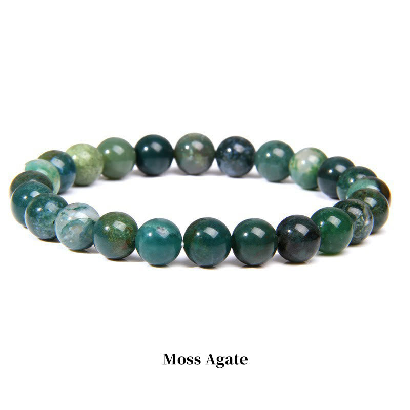Carmiora Naturstein-Quarz-Heilperlen-Armband