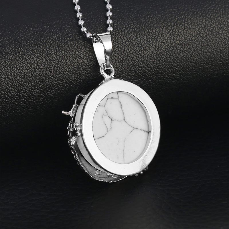 Carmiora Chinesischer Drache Naturquarz Kristall Heilung Energie Halskette Anhänger