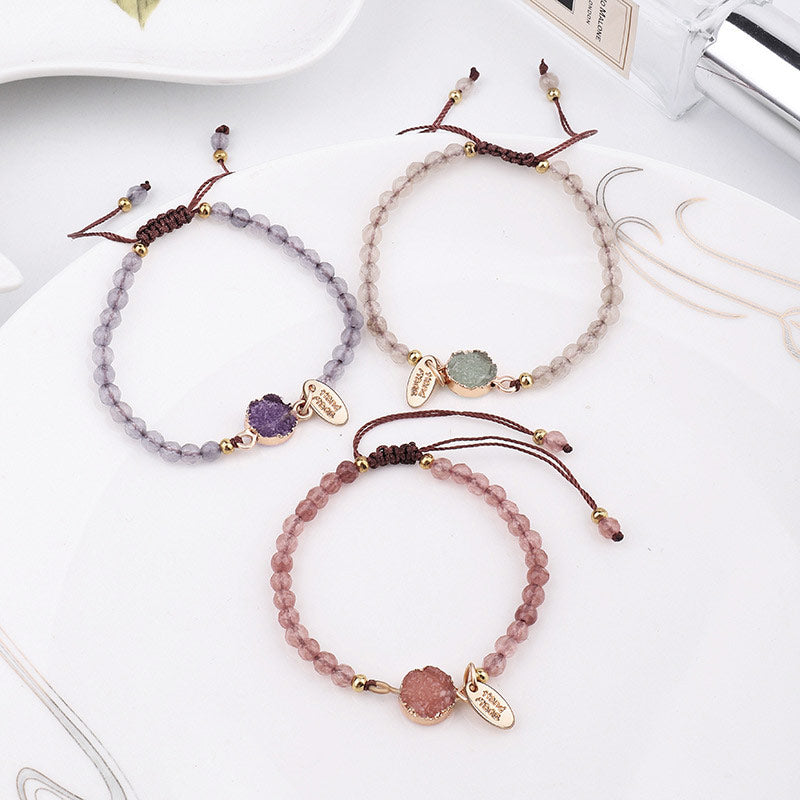 Carmiora natürliches Kristall-Charm-Glücksheilungs-Armband