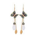 Carmiora FengShui Glücksohrringe aus weißer Jade