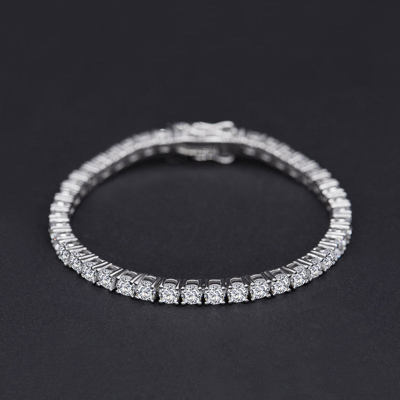 Silbernes Tennisarmband