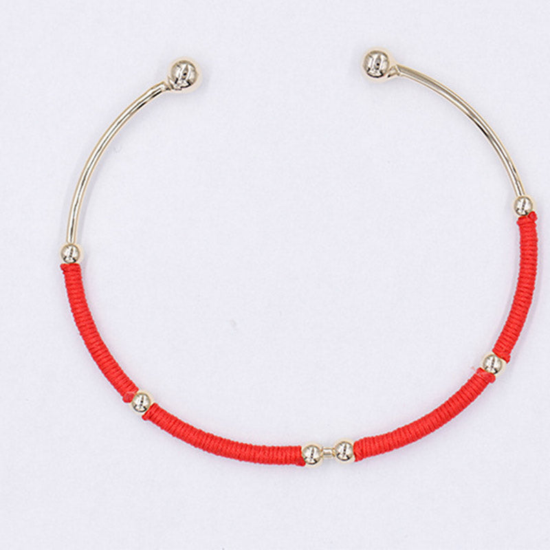 Carmiora Red String Blessing Protection Manschettenarmband
