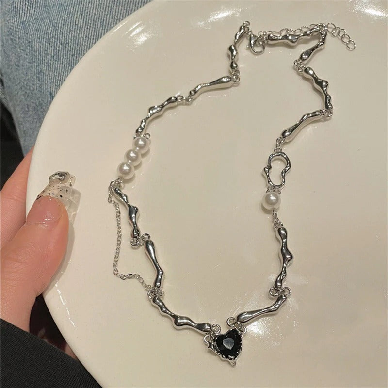 Ästhetischer Modeschmuck für Damen mit Kettenhalsketten-Kollektion