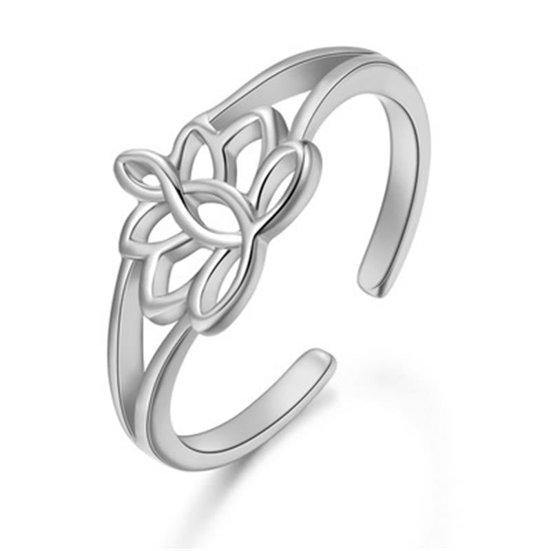 Carmiora Natürlicher Lotus-Symbol-Erleuchtungsring