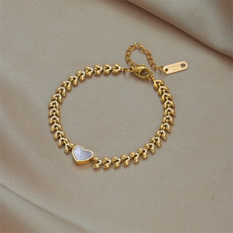 Herz Goldenes Armband