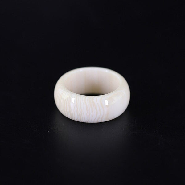 Bunte dicke und runde Harzringe mit Marmormuster