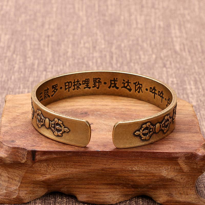 Carmiora tibetischer Sanskrit-Kupfer-Heilarmband-Armreif