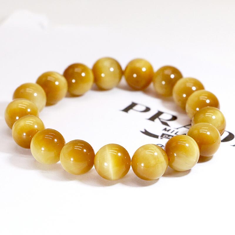 Carmiora Angst Stress Heilung Kristall Tigerauge Perlenarmband