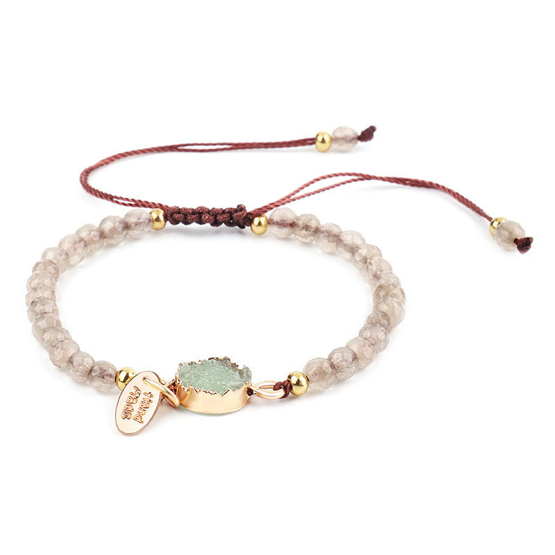 Carmiora natürliches Kristall-Charm-Glücksheilungs-Armband
