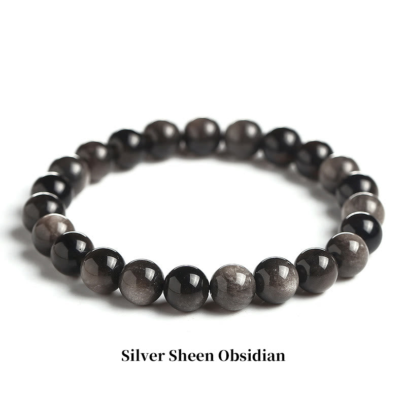 Carmiora Naturstein-Quarz-Heilperlen-Armband