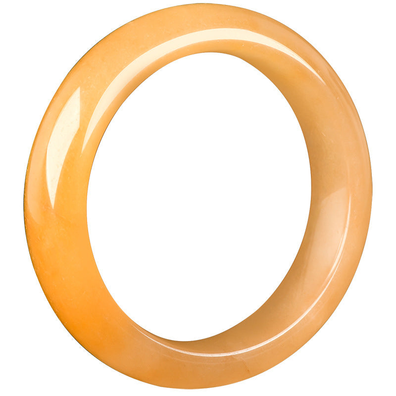 Carmiora Reichtumsarmband aus natürlicher goldener Seide und Jade