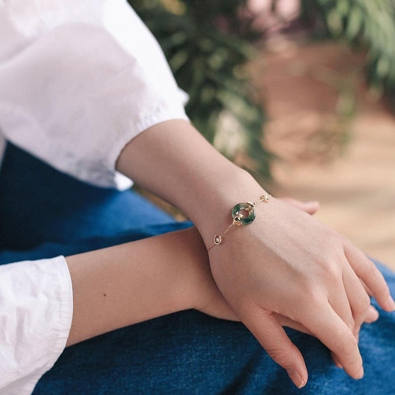 Carmiora Cyan Jade Koi Fisch Heilharmonie Armband